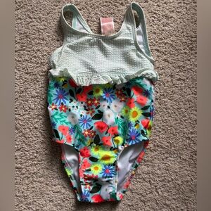 Cat & Jack Mint Textured Swimsuit